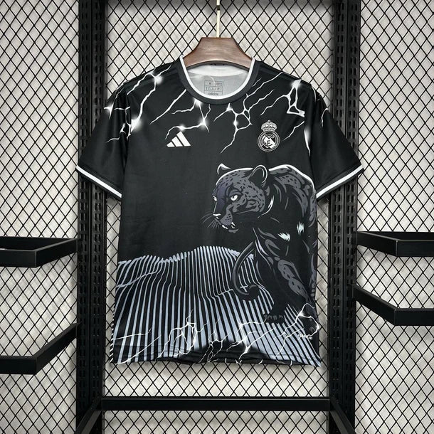 Real Madrid Jersey Black & Grey Panther 2024/25